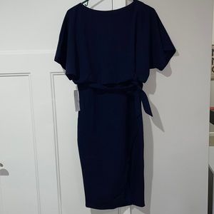 NWT blue dress with slit